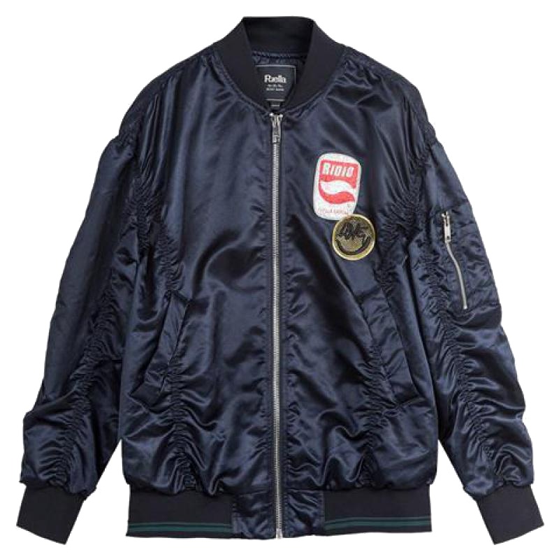 拉夏贝尔puella秋季棒球服外套女学生韩版宽松飞行员夹克20010646