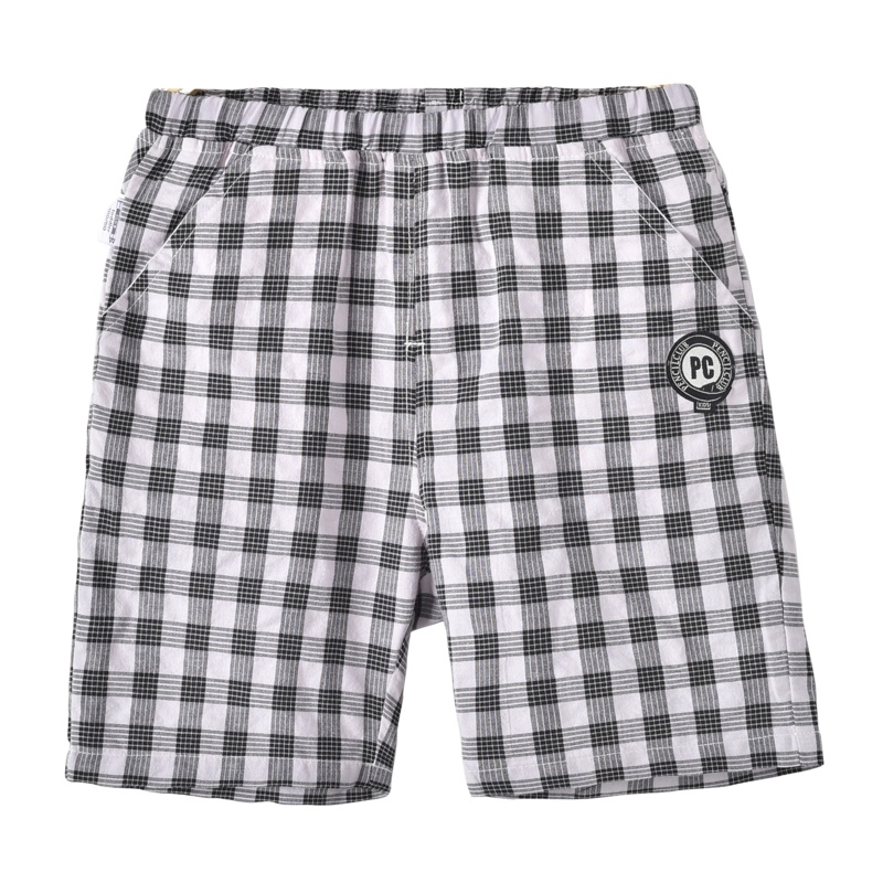 铅笔俱乐部童装2020夏装新款男童休闲中裤小童宝宝短裤儿童格子裤