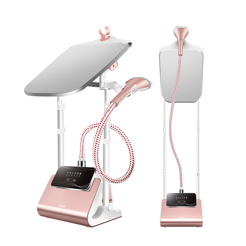 海尔(Haier)挂烫机HY-GS2406H 双杆带板 立式手持挂烫机 1800W强劲蒸汽 2.4升大水箱 6档智能控温