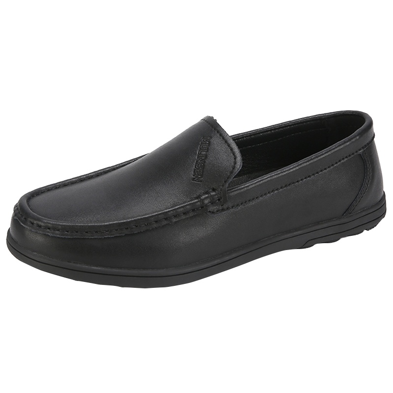 木林森男鞋2022年春夏季新款男士皮鞋休闲懒人鞋子真皮软底豆豆鞋