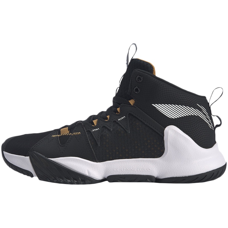 【自营】李宁暴风OUTDOOR男子减震中帮篮球场地鞋ABPQ009-2..