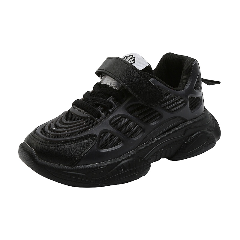 儿童运动休闲鞋21-37码 儿童帆布板鞋新款男女儿童饼干底帆布鞋板鞋百搭透气软底运动鞋 AWANHOO B3361