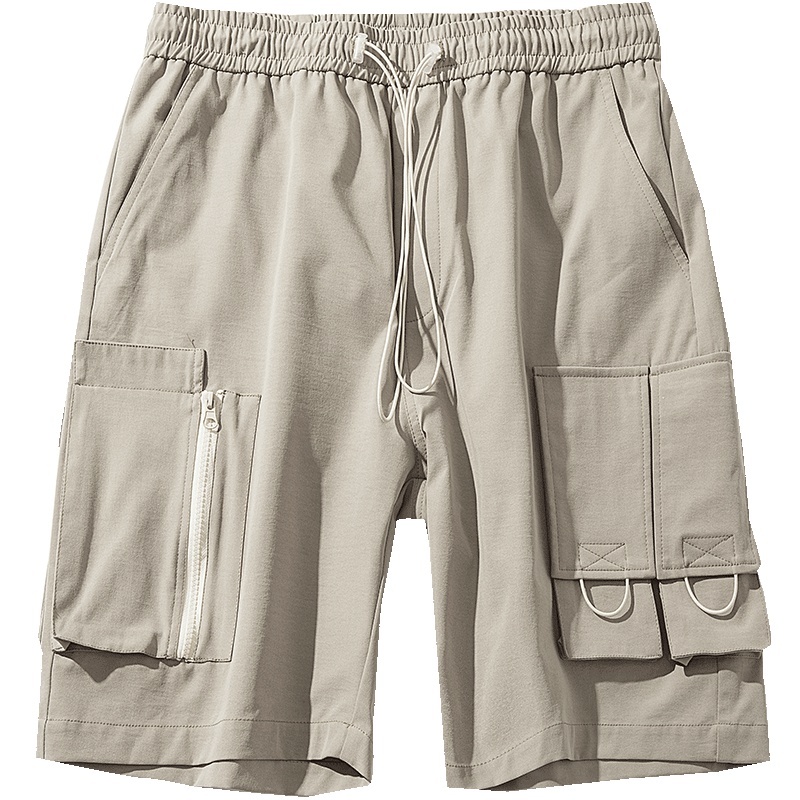 No1dara2019夏季新款休闲短裤男韩版潮牌百搭宽松直筒工装五分裤