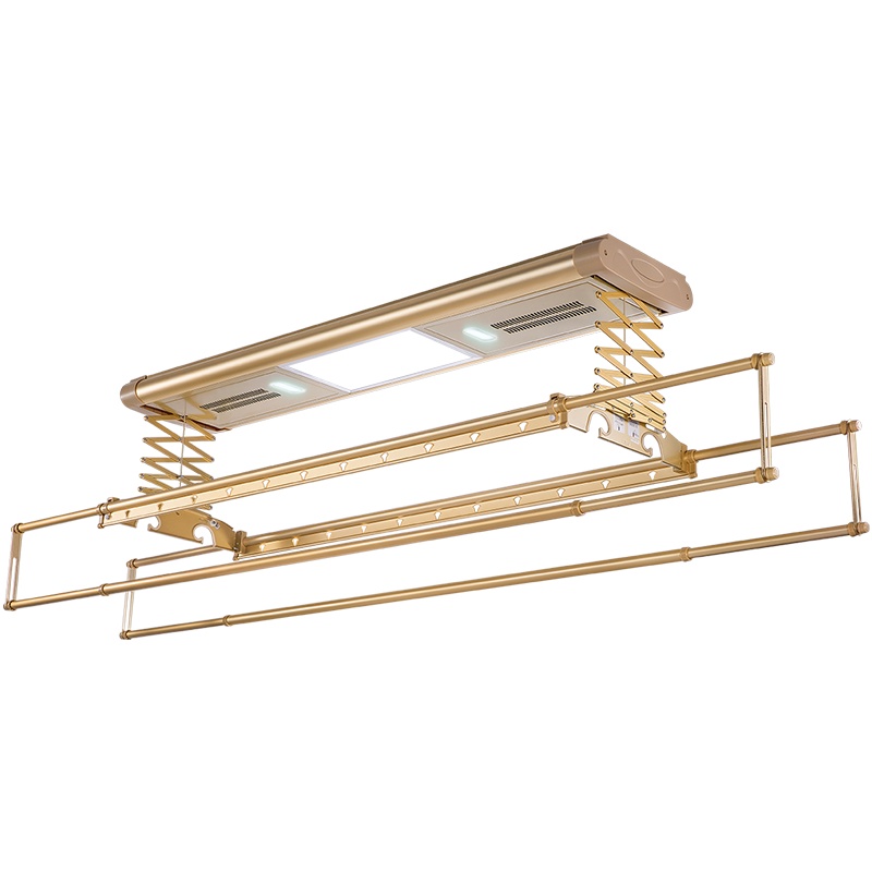 晾霸 W25智能晾衣机 阳台伸缩晒衣架自动升降无线遥控LED照明消毒风干电动晾衣架