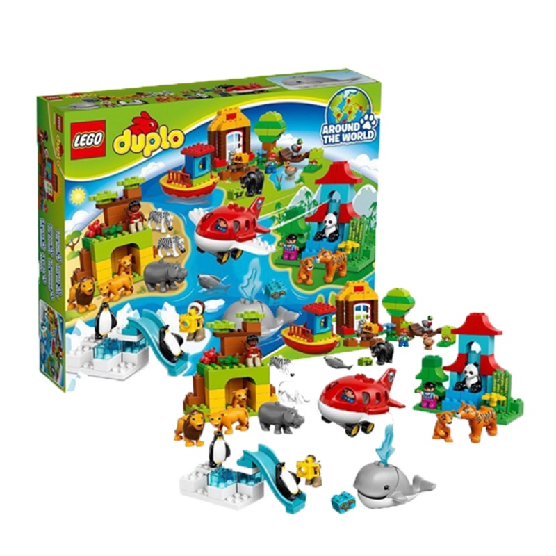 LEGO 乐高 Duplo得宝系列 环球动物大集合玩具 10805 2-5岁 塑料材质 块数100-200块