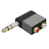 品胜6.5mm 公转2RCA 音频转换头 车载立体声转换器 单个装