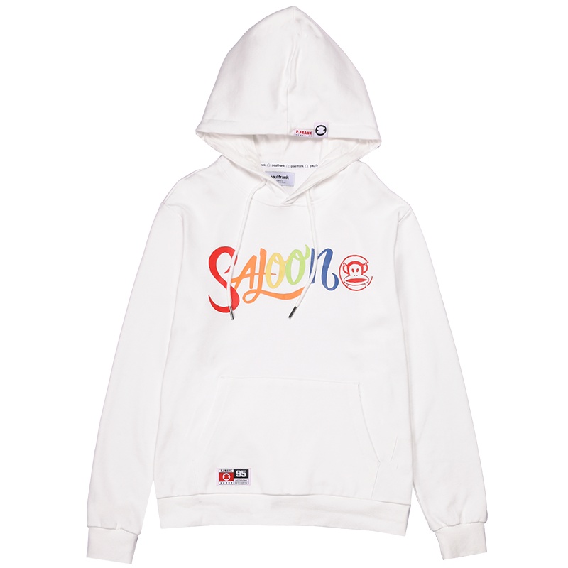 Paul Frank/大嘴猴2020秋季新款连帽卫衣男韩版潮休闲印花情侣衫