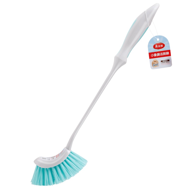 美丽雅 家用卫生间无死角洗厕所刷子长柄软毛挂墙式家用清洁小象鼻马桶刷*1只