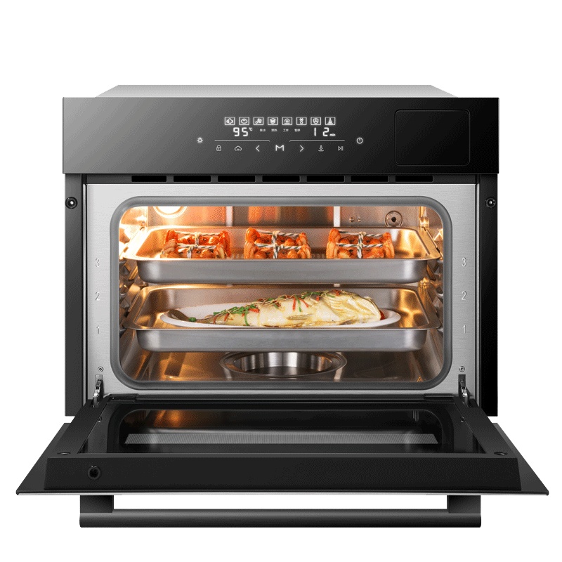 老板(ROBAM)家用厨房嵌入式电蒸箱40L大容量 1℃精控 顶部不滴水 智能触控式多功能蒸汽蒸箱电蒸炉 S270A