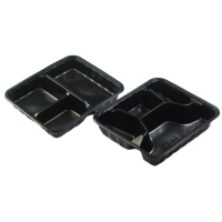 一次性可微波加热食品级4格快餐盒一箱(300个)