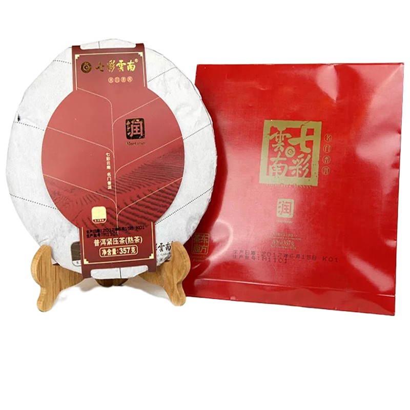 七彩雲南 普洱紧压茶(熟茶) 357克