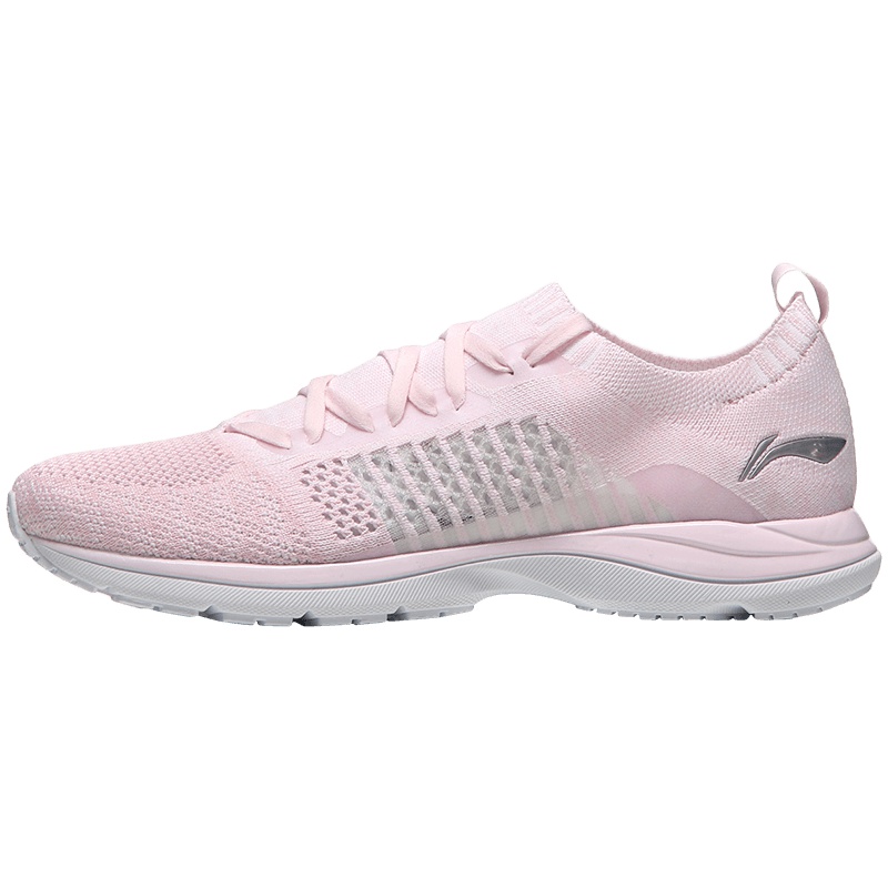 【自营】李宁LINING女子跑步鞋轻休闲运动鞋ARBN016-7 ARBN016-7浅粉红+标准白
