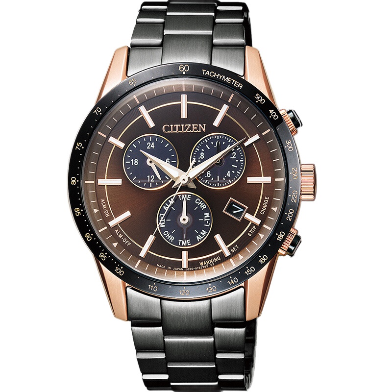 西铁城(CITIZEN)手表 光动能万年历不锈钢覆BIP带经典商务男款BL5496-53E