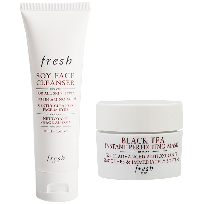 馥蕾诗大豆精萃卸妆洁面凝露50ml+馥蕾诗红茶凝时修护面膜15ml