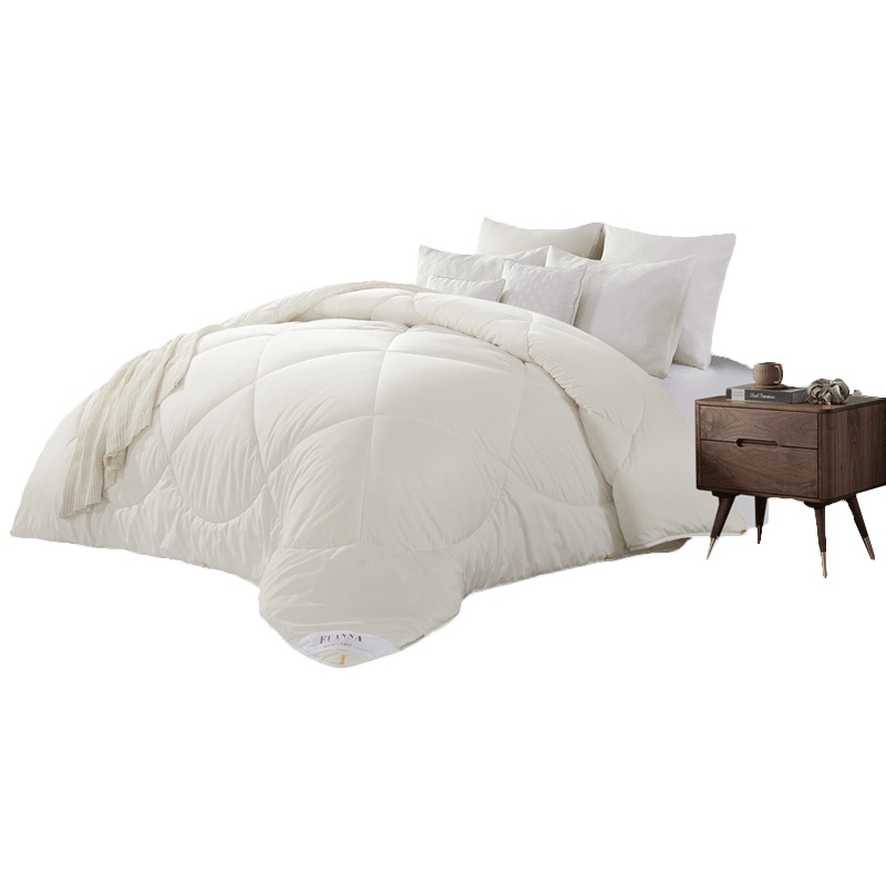 富安娜(FUANNA)家纺进口羊毛被子冬季冬被秋冬厚保暖磨毛防绒保暖被芯