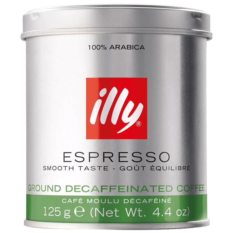 [低咖啡因]意利(illy)低咖啡因咖啡粉 125g/罐 黑咖啡 进口咖啡粉 进口咖啡 原味咖啡 意大利进口
