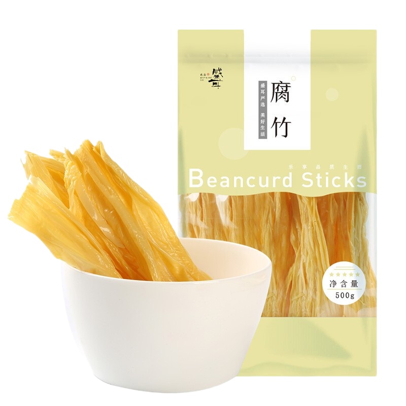 盛耳 腐竹500g 手工腐竹豆皮干货豆腐皮干豆皮黄豆豆制品农家特产