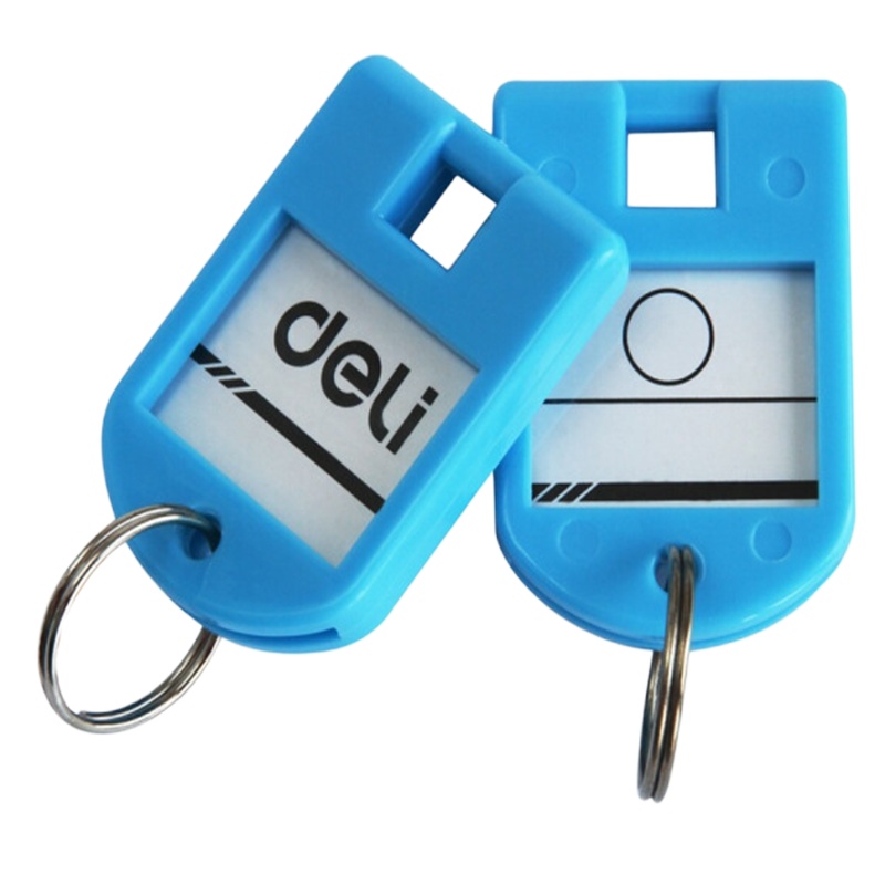 得力 9330 钥匙牌筒装(混)(24个/筒)