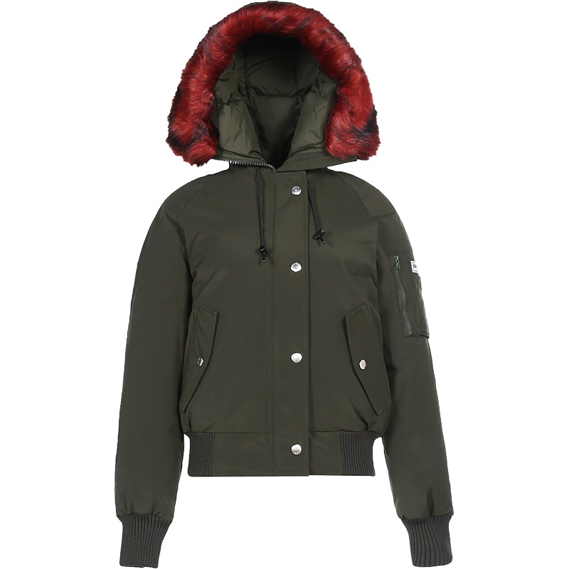 KENZO 高田贤三 女士聚酯纤维连帽羽绒服 F96 2BL032 551