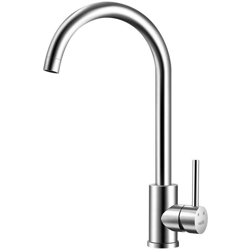 华帝(VATTI)304不锈钢厨房龙头 单把单孔冷热水龙头 360°自由旋转洗菜盆龙头 陶瓷片阀芯水龙头