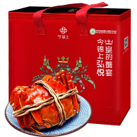 [活蟹]今锦上弘悦系列 大闸蟹实物鲜活礼盒1 公蟹3.1-3.5两 母蟹2.0-2.4两 4对8只装螃蟹礼盒 河鲜水产