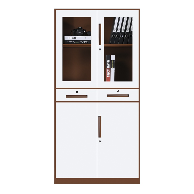 钜晟办公家具钢制文件柜薄边中二斗文件柜