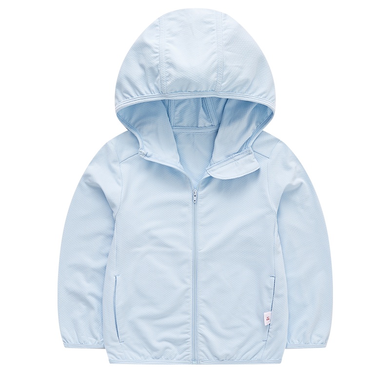 拉里宝贝Lioniebaby童装外套宝宝防紫外线防晒服外套吸湿快干针织面料连帽防晒皮肤衣2020春装新款L02WS071