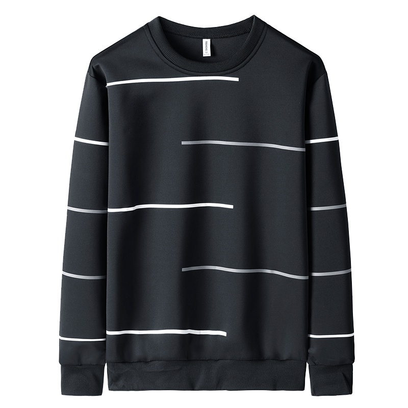 庄吉2019秋季ins长袖T恤男士休闲韩版潮流圆领宽松卫衣男生衣服打底衫