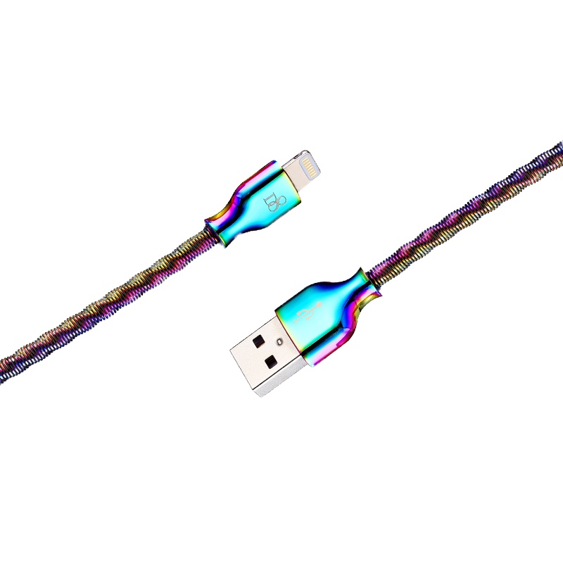 D8数据线适用苹果11/XS/max/8/7/se快充iPhonex手机xr通用mfi认证1米ipad炫彩充电线