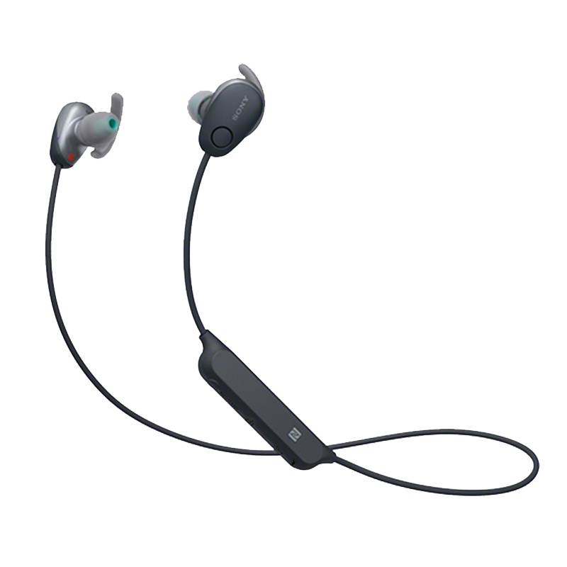 索尼(SONY)WI-SP600N 无线降噪防水运动耳机 黑色