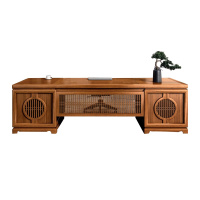 钜晟 办公家具新中式实木班台桌2.8米主管桌老板董事长办公桌 JS-GLZB-2806