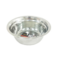 企购优品不锈钢碗汤盆0.5弱磁不锈钢碗家用盆食堂汤碗饭碗家用小盆 汤盆 无磁 单个 26cm
