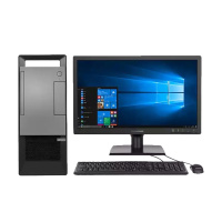 联想(Lenovo)扬天T4900v 台式主机 23.8英寸显示器(I5-8500 8G 128G+1T win10)商用台式电脑整机 全新8代CPU