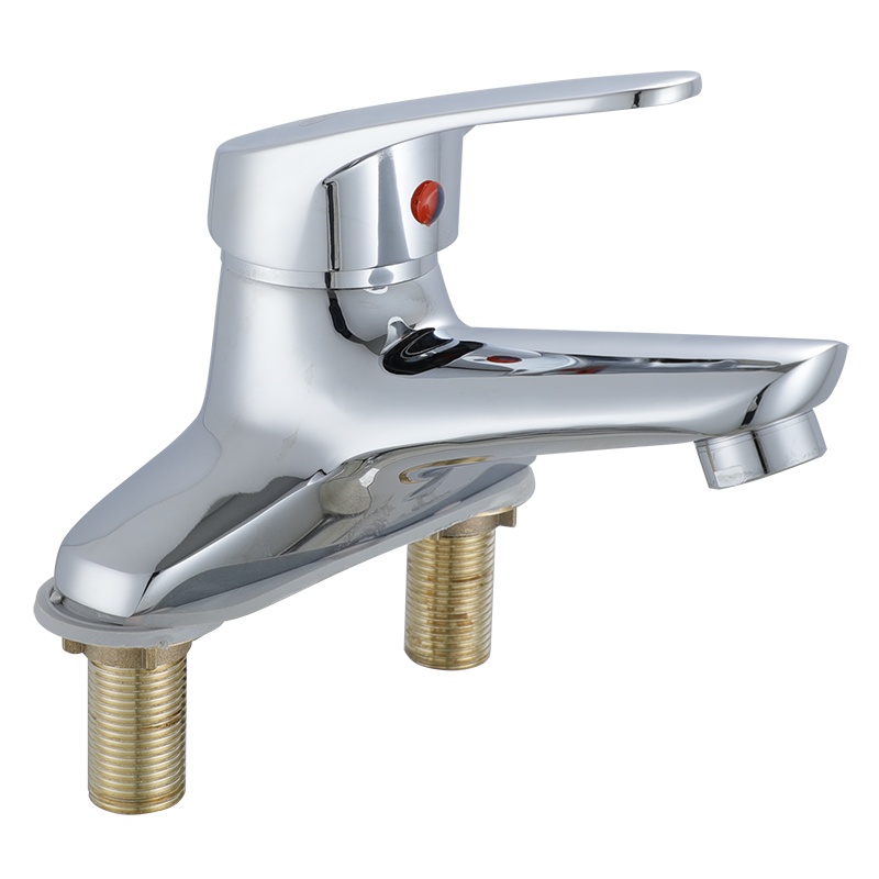 铜面盆双孔冷暖 水龙头冷热 三孔台盆卫生间洗手盆洗脸盆水龙头