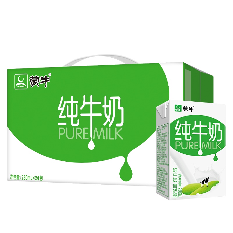 蒙牛 纯牛奶 250ml*24盒