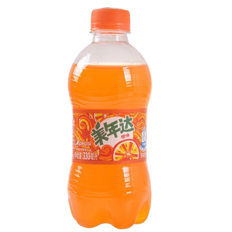 美年达橙味汽水300ml