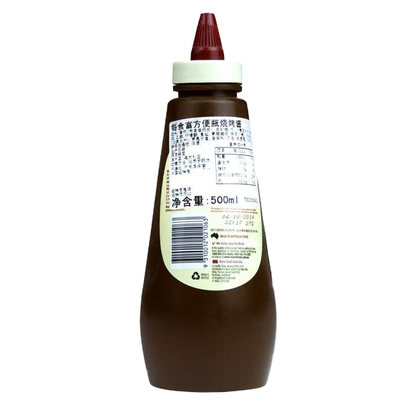 澳大利亚进口每食富方便瓶烧烤酱500ml/瓶 烧烤料