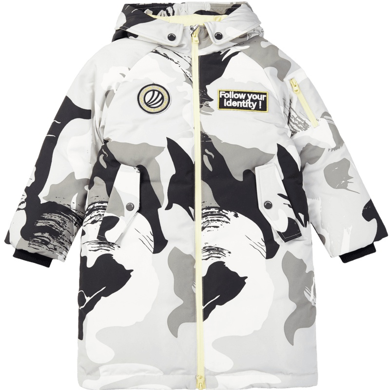 波司登童装2019儿童保暖连帽外套男女童立体贴标羽绒服