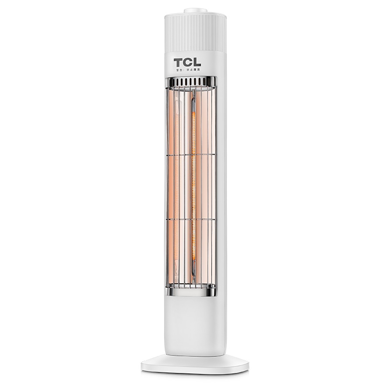 TCL远红外取暖器小太阳家用客厅卧室电暖器摇头办公室立式电暖气 TN20-S06A白色