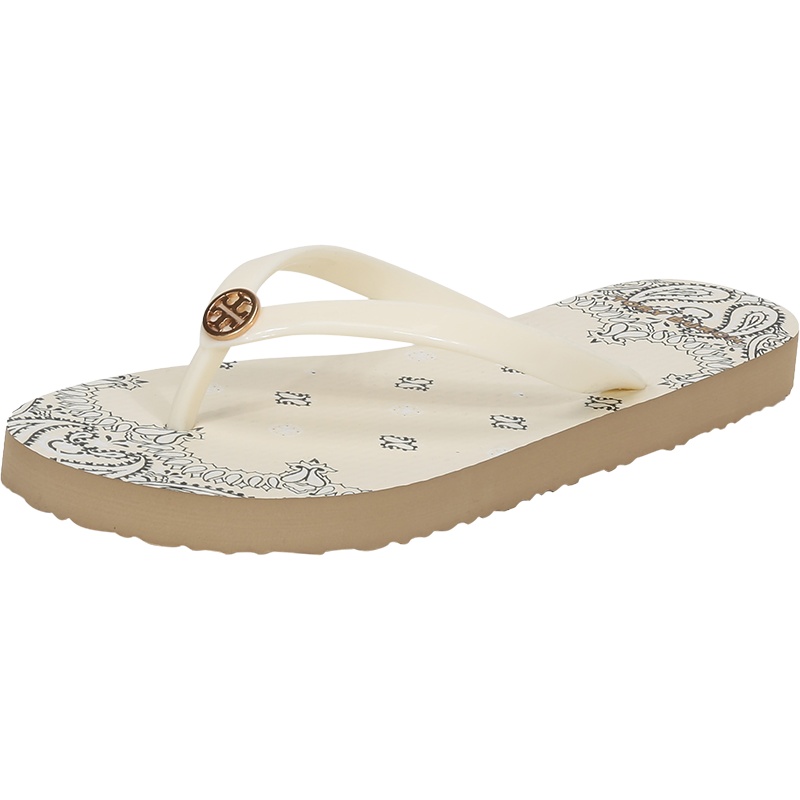 TORY BURCH 托里·伯奇 TB女鞋 印花PVC人字拖 拖鞋 56488