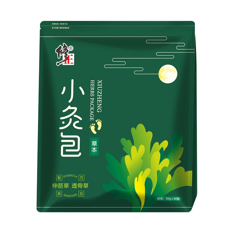 修正足浴包30g*30包小灸包艾草艾叶泡脚药包驱寒红花老姜中草药包足浴粉男女通用草本中药干中药包家用苏宁自营足部护理用品
