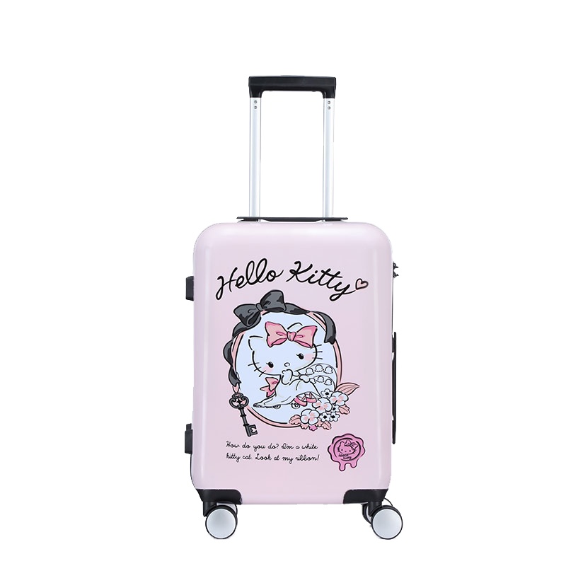 HELLO KITTY 印花设计hellokitty系列ABS拉杆箱 24寸 猫咪印花粉色