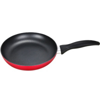 德国乐卡斯特 24cm拉伸煎盘红色平底锅 家用麦饭石进口涂层牛排煎锅 电磁炉燃气灶通用锅具煎盘 不粘锅煎饼煎蛋