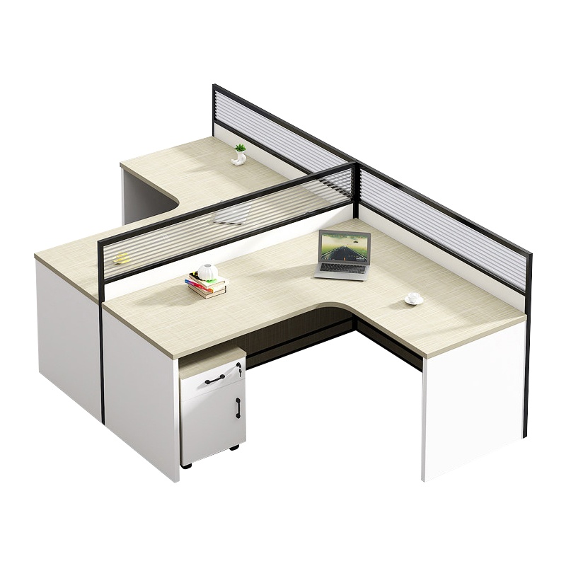 办公桌办公室职员桌2/4/6人办公家具屏风隔断电脑办公桌椅组合[工厂现做 7天内发货]