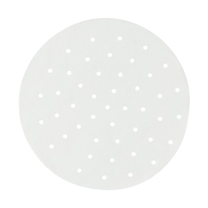 拜杰蒸笼纸100张30cm家用一次性包子馒头点心垫纸 烘焙纸带孔蒸笼纸