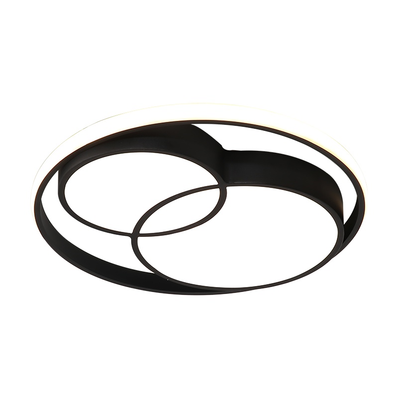 七只蚂蚁 2020北欧LED卧室吸顶灯圆形马卡龙现代简约房间吸顶灯个性创意圆形书房灯黑白边大气led北欧卧室灯JH灯具