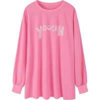 OtherMix字母印花卫衣t恤女2021年夏秋季新款圆领长袖宽松上衣潮