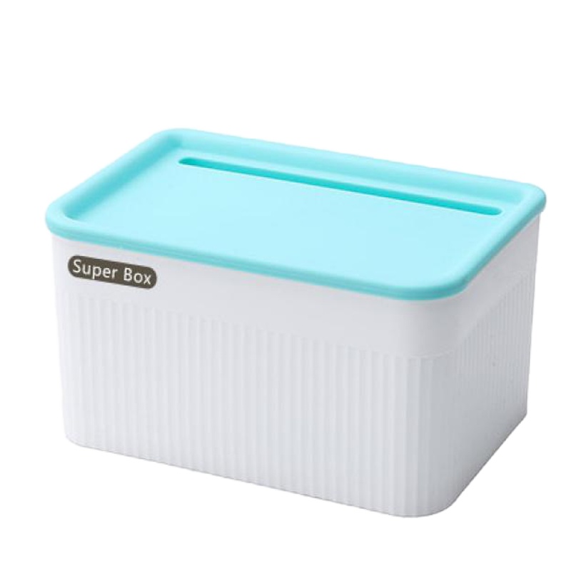 [苏宁好货] 卫生间纸巾盒 免打孔家用厕纸盒壁挂式卫生纸置物架厕纸架 小号蓝色