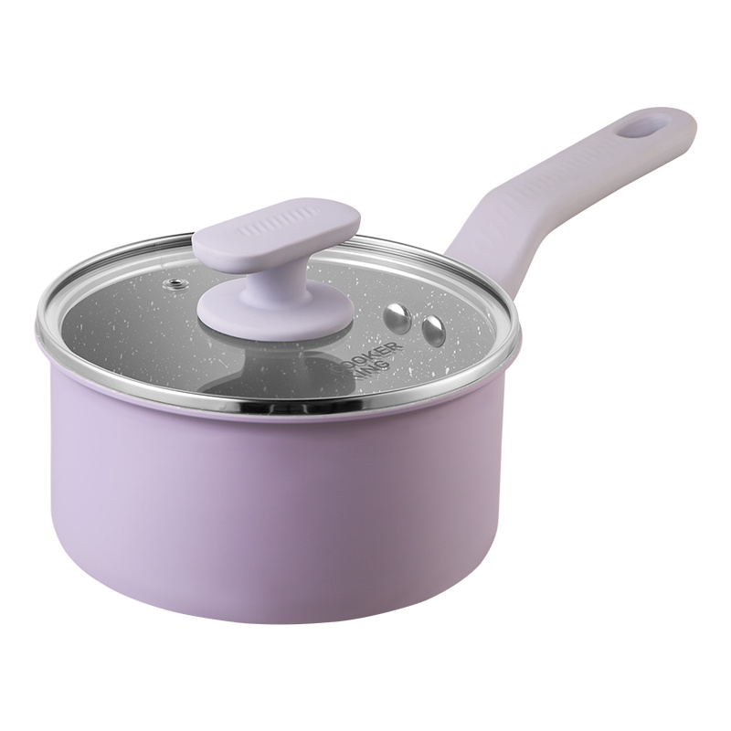 炊大皇辅食奶锅16cm 健康不粘宝宝煮面煎蛋锅 复合锅底明火磁炉通用 N16D4