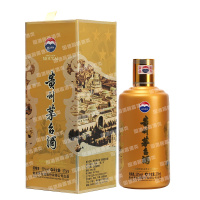 贵州茅台酒 53度 茅台日纪念酒美国旧金山 酱香型白酒 375ml 金色 单瓶装
